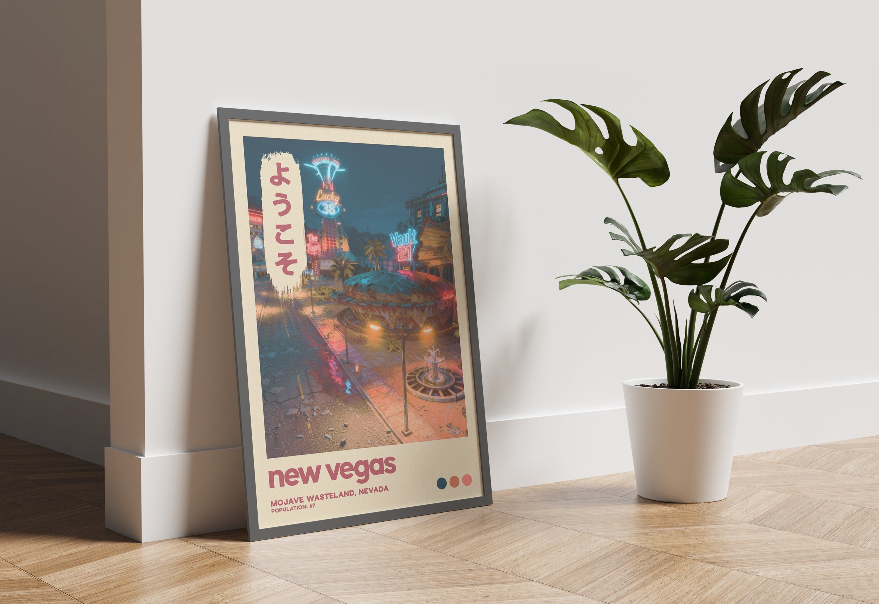 WSTLND .4 - Neon Oasis Wall Art Print - Single VrA MU7