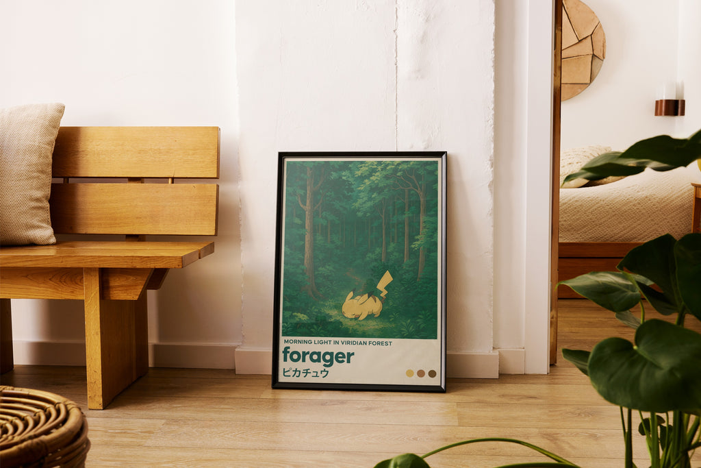 MNSTR .2 - Forest Dash Nature Travel Poster Wall Art Print - Single VrB MU2