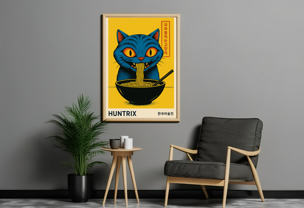 KPOP .1 - Ramen Cat Wall Art Print - Single VrA MU6