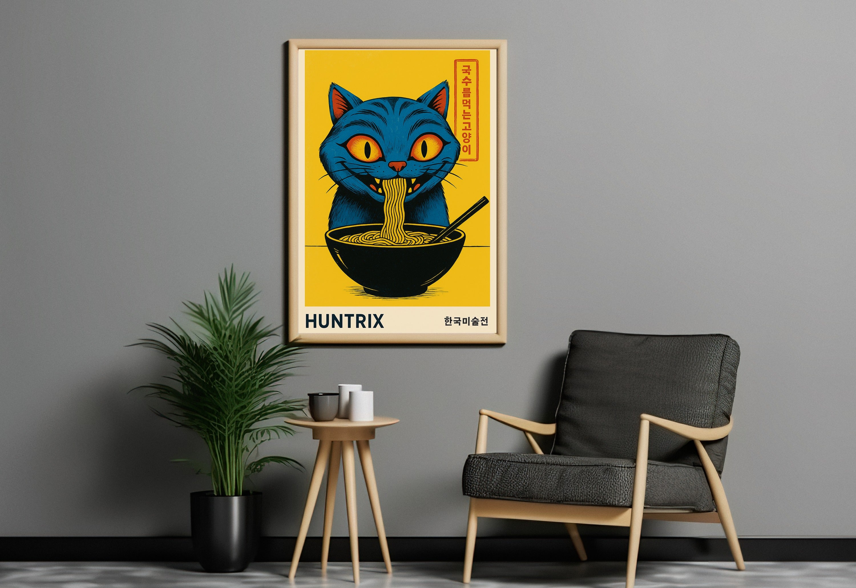 KPOP .1 - Ramen Cat Wall Art Print - Single VrA MU6