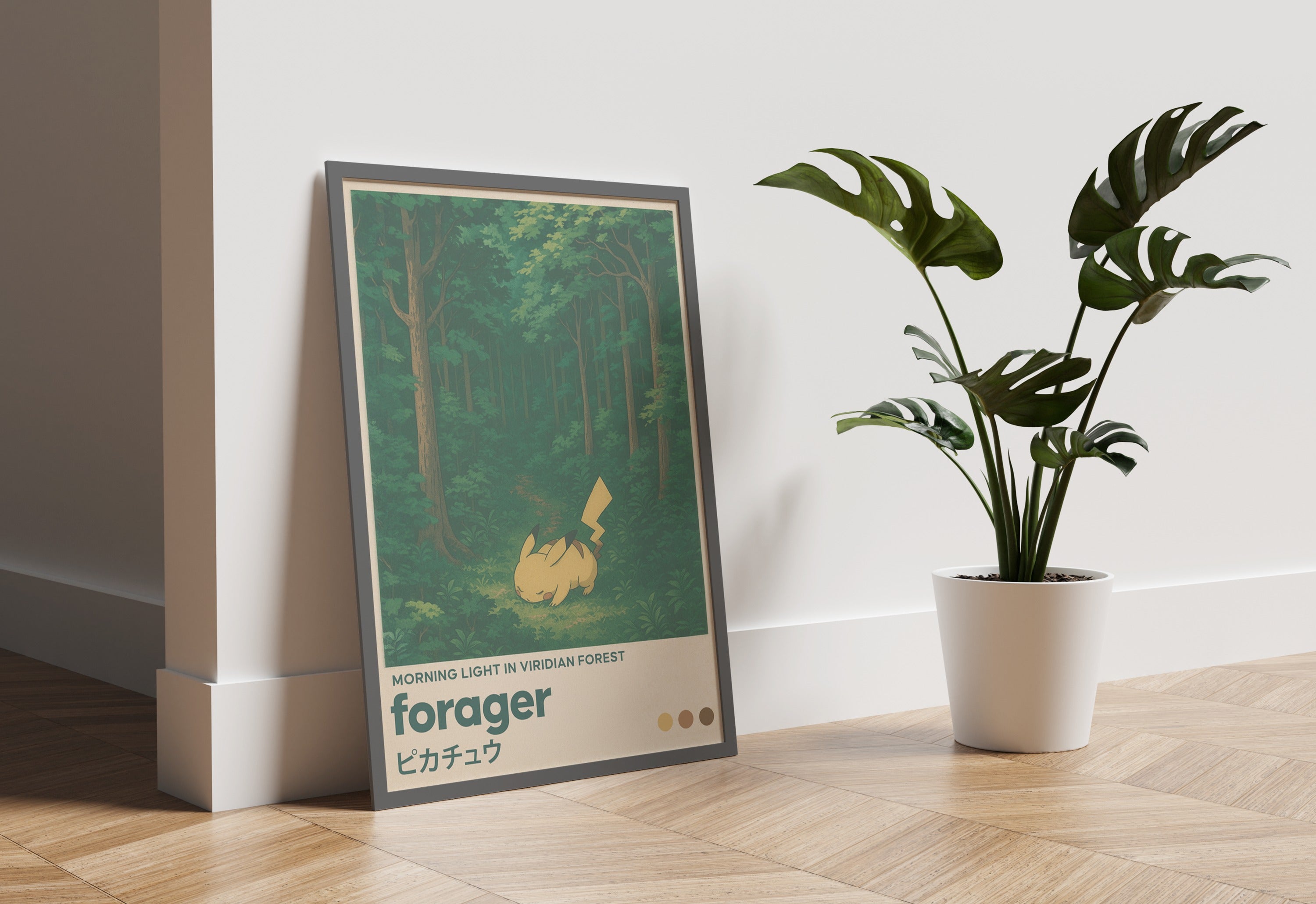 MNSTR .2 - Forest Dash Nature Travel Poster Wall Art Print - Single VrA MU7