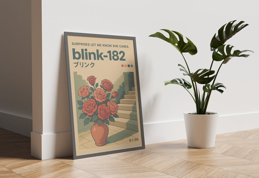 PNKRK .2 - Roses by the Stairs II Wall Art Print - Single VrA MU7