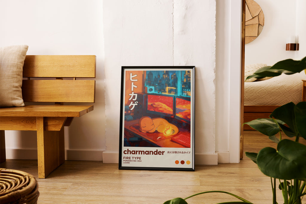 MNSTR .4 - Lo-Fi Bedroom II Wall Art Print - Single VrB MU2