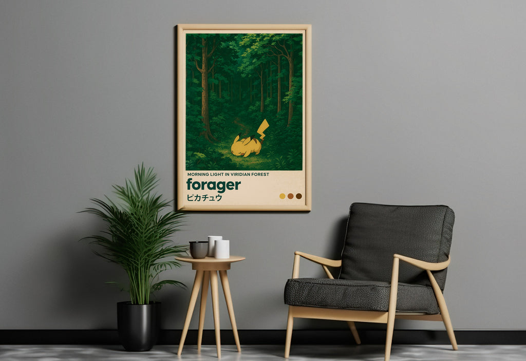 MNSTR .2 - Forest Dash Nature Travel Poster Wall Art Print - Single VrA MU6