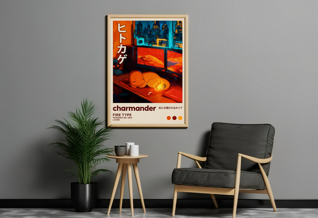 MNSTR .4 - Lo-Fi Bedroom II Wall Art Print - Single VrA MU6