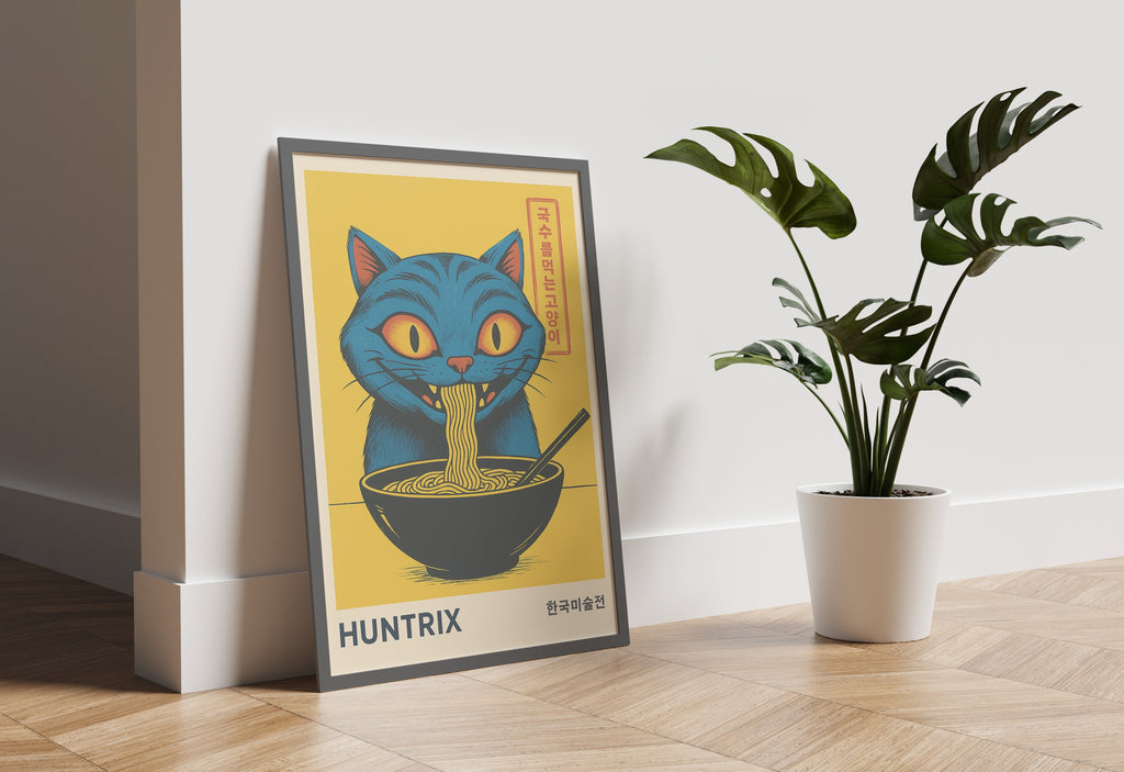 KPOP .1 - Ramen Cat Wall Art Print - Single VrA MU7