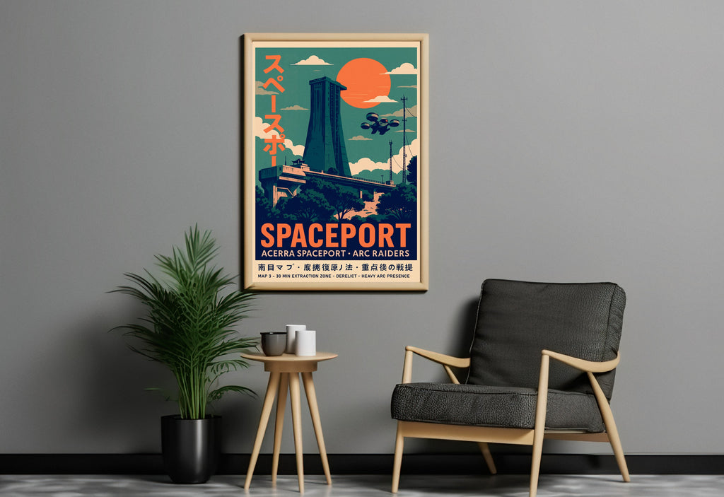 ARCRDR .4 - Derelict Launch Tower Wall Art Print - Single VrA MU6