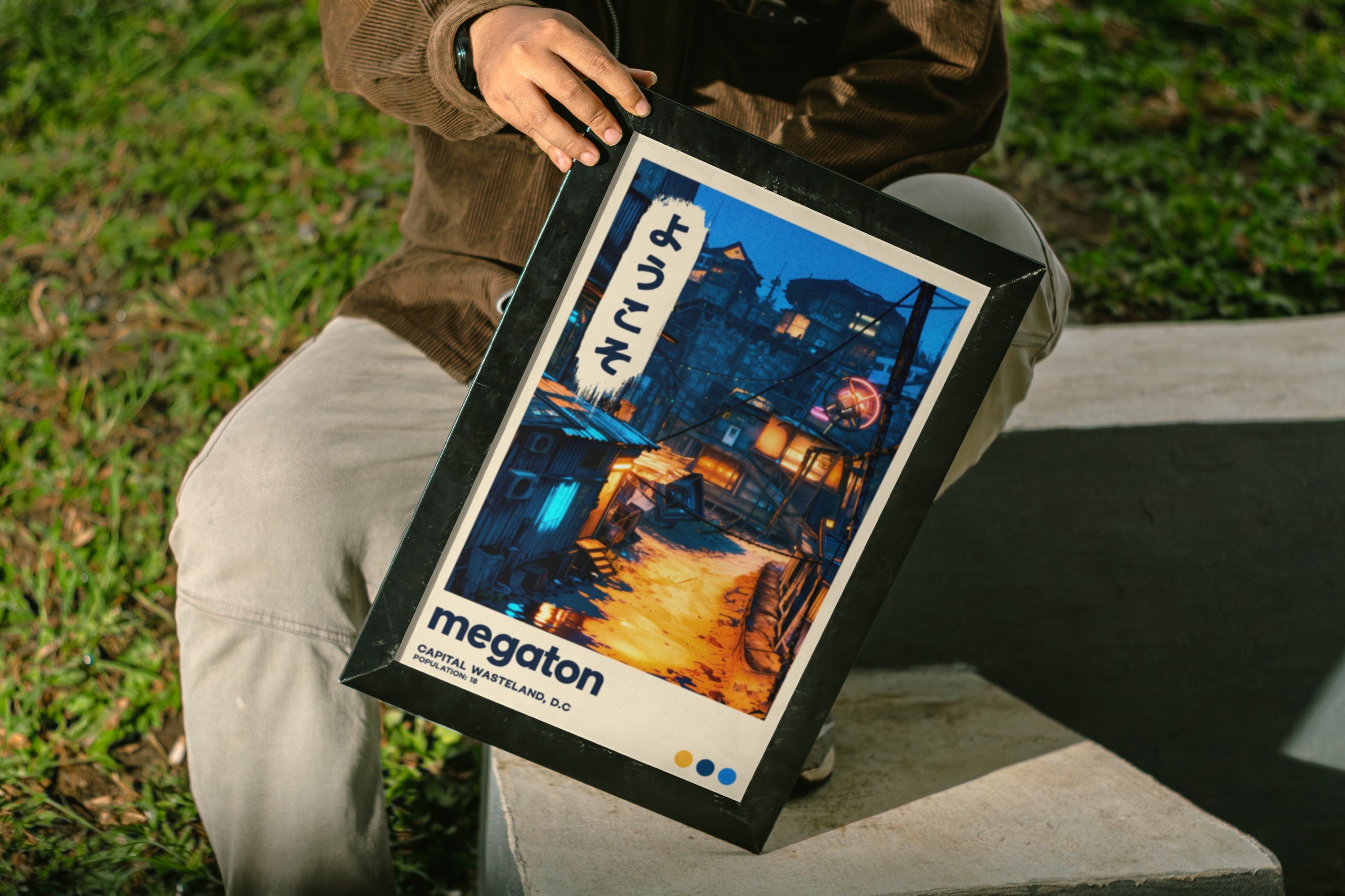 WSTLND .1 - Bomb Crater City Wall Art Print - Single VrA MU4