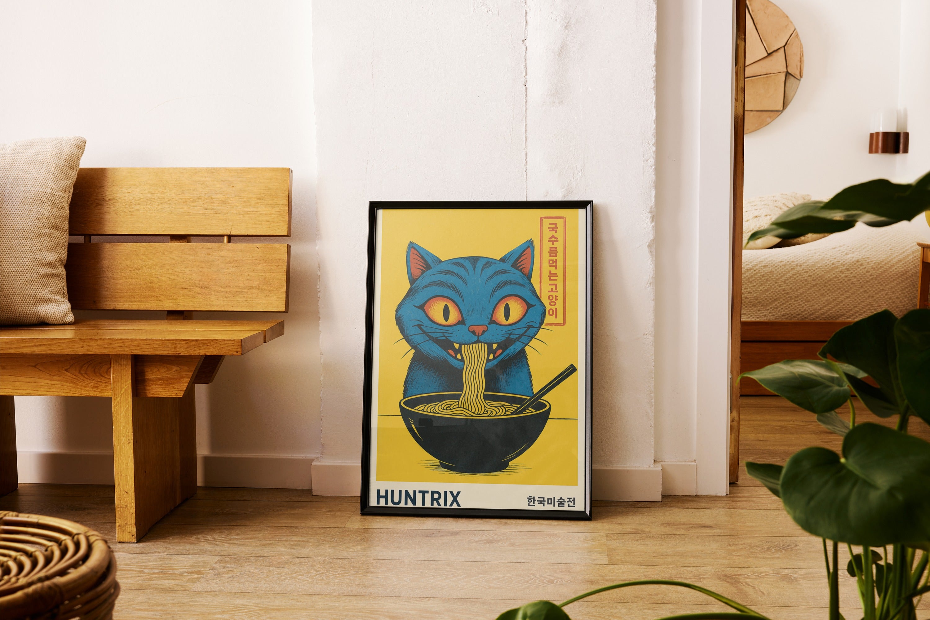 KPOP .1 - Ramen Cat Wall Art Print - Single VrB MU2