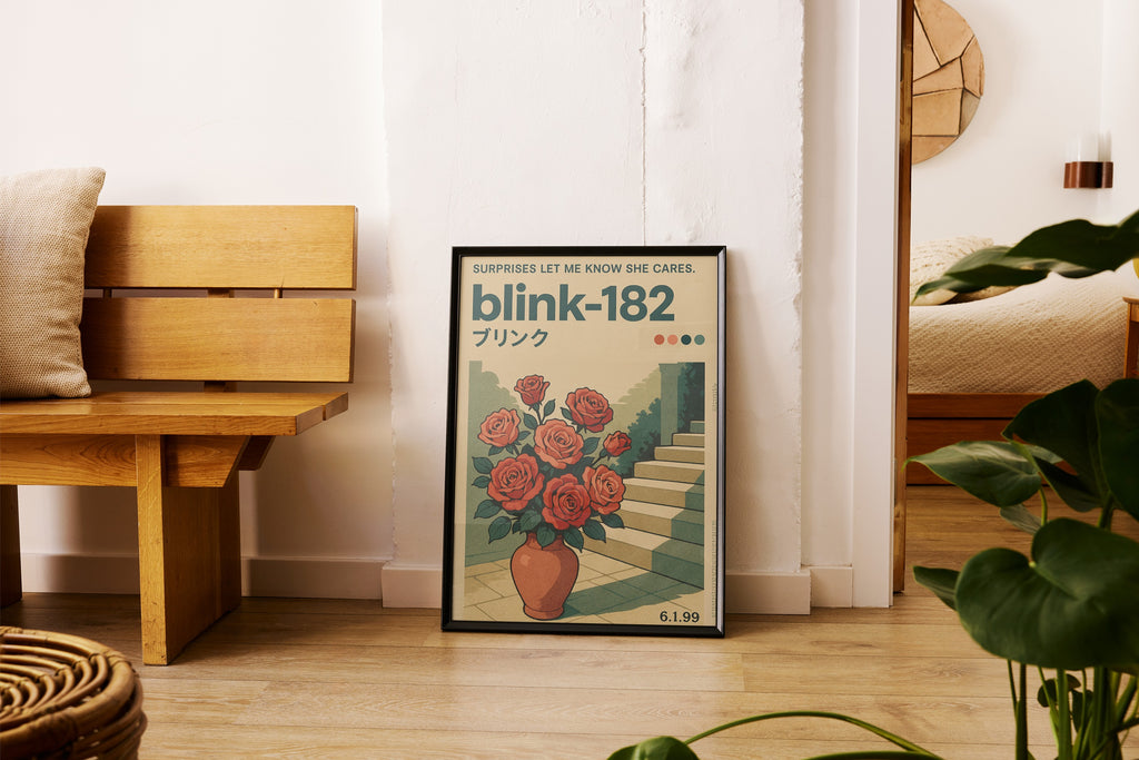 PNKRK .2 - Roses by the Stairs II Wall Art Print - Single VrB MU2