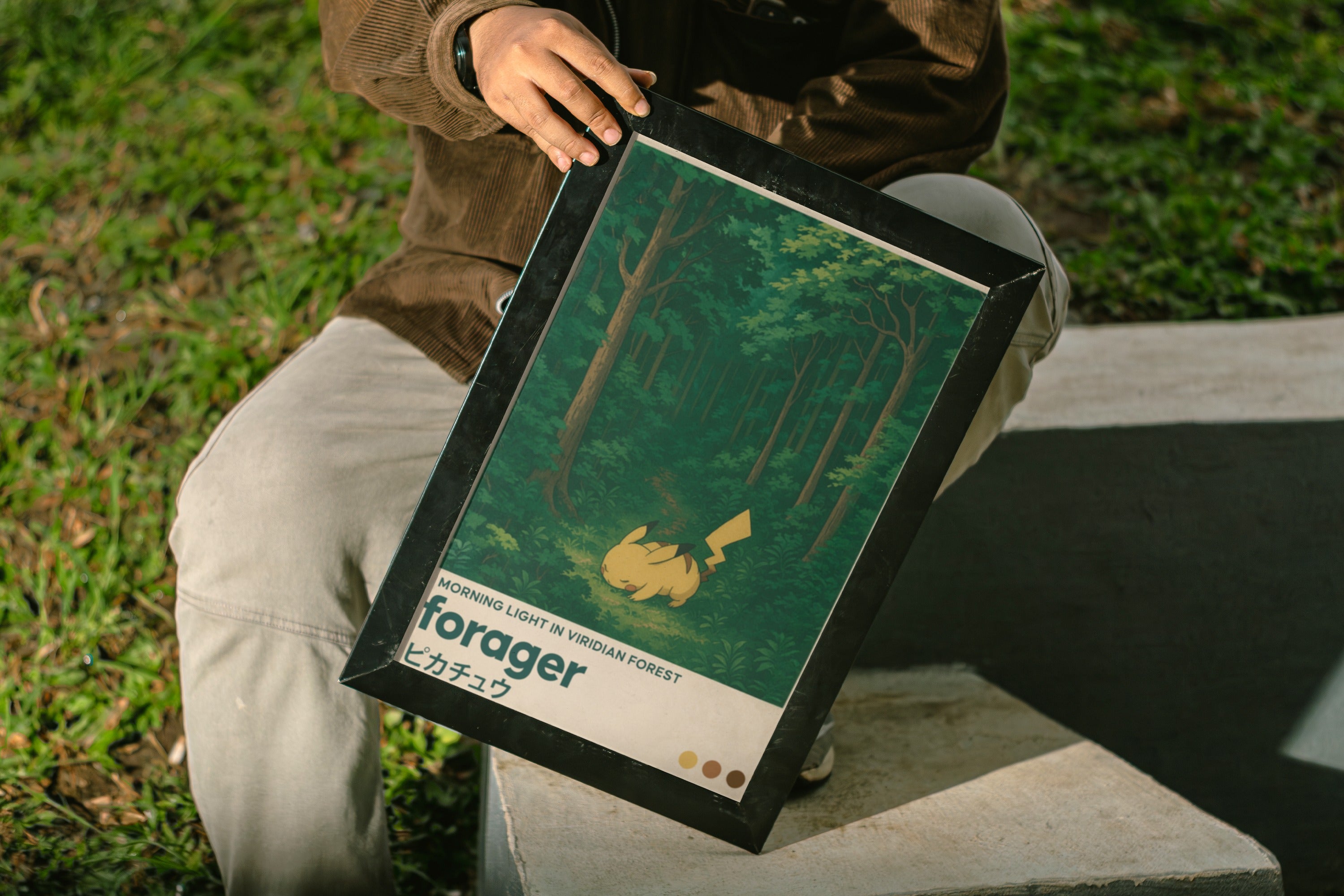MNSTR .2 - Forest Dash Nature Travel Poster Wall Art Print - Single VrA MU4